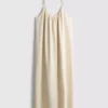 Vestido midi com alças