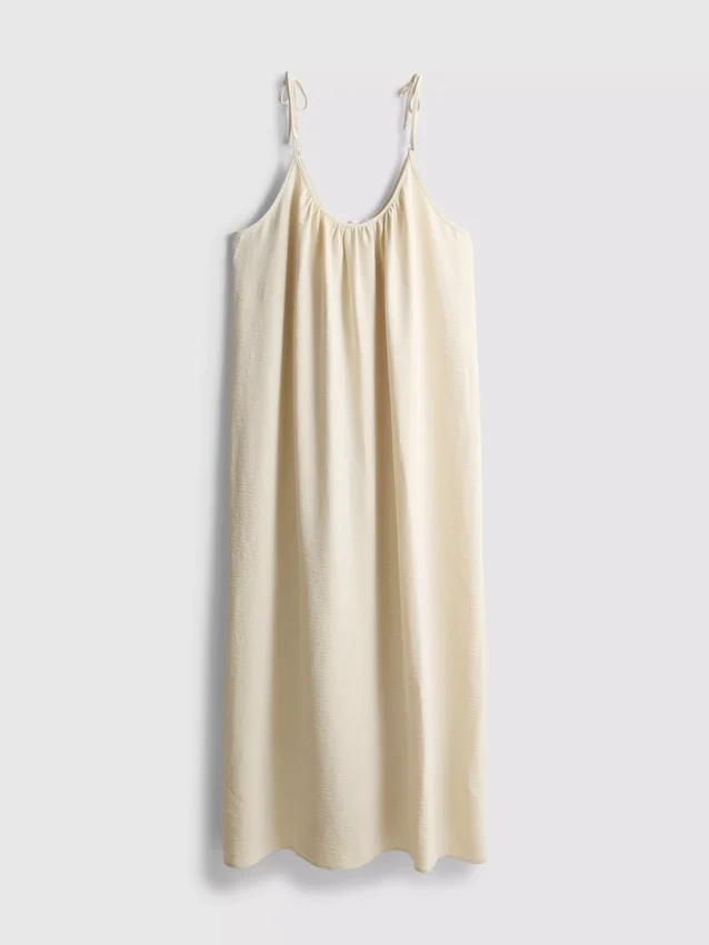 Vestido midi com alças