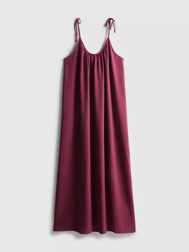 Vestido midi com alças