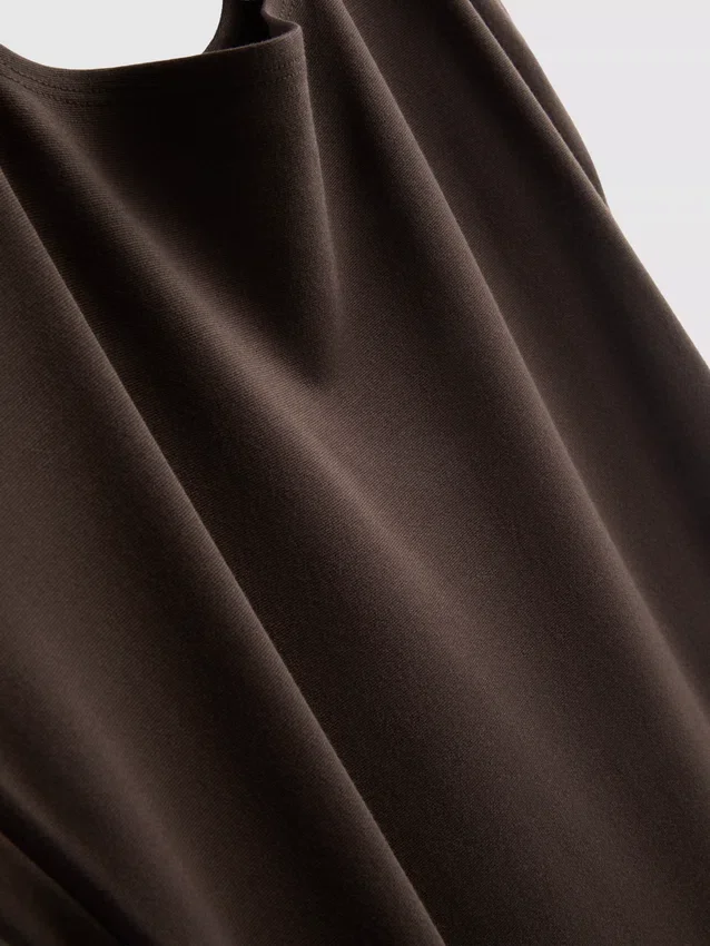 Vestido midi com decote quadrado «Second Skin»