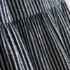 Vestido midi de algodão seersucker com corte smock
