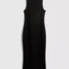 Vestido midi-longo justo sem mangas da Paula Echevarría