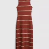 Vestido midi-longo justo sem mangas da Paula Echevarría