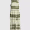 Vestido midi-longo justo sem mangas da Paula Echevarría