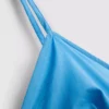 Vestido midi tipo espartilho com alças de algodão