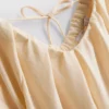 Vestido mini com mangas bufantes