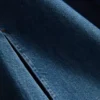 Vestido mini reto em ganga de algodão