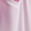 Vestido mini tipo t-shirt justo com canelado