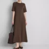 Vestido t-shirt midi