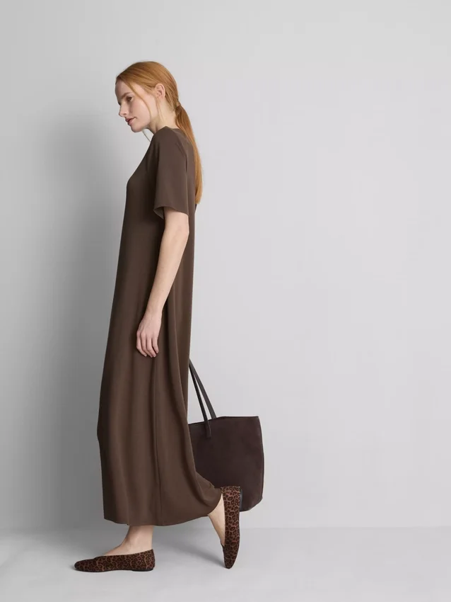 Vestido t-shirt midi